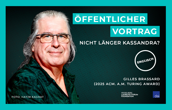 Plakat öffentlicher Vortrag Gilles Brassard